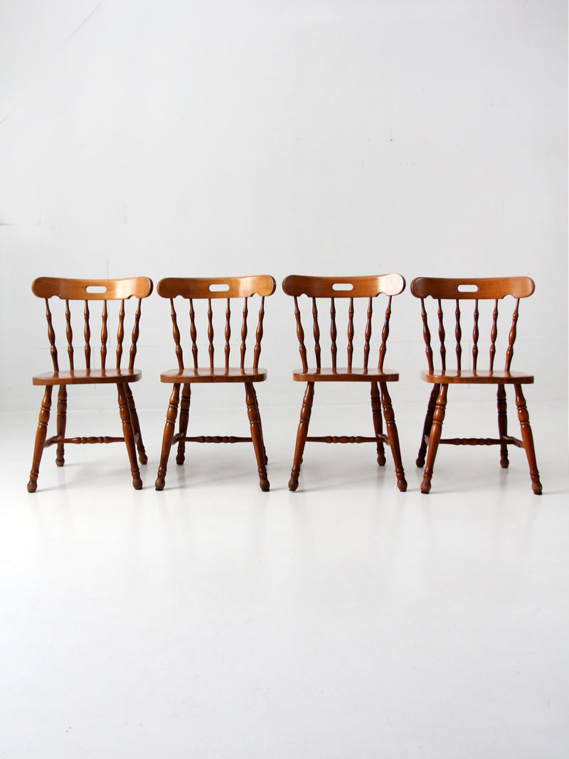 vintage pub style dining chairs set of 4