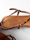 vintage Dolce & Gabbana thong ankle strap sandals