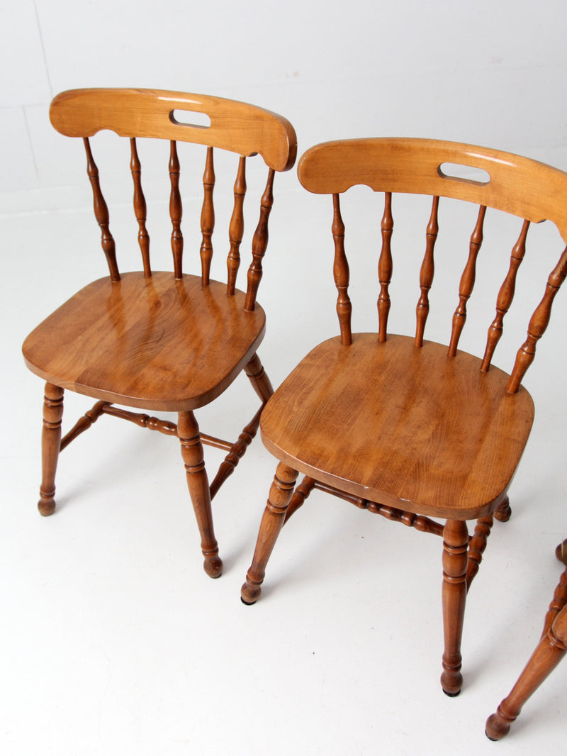 vintage pub style dining chairs set of 4