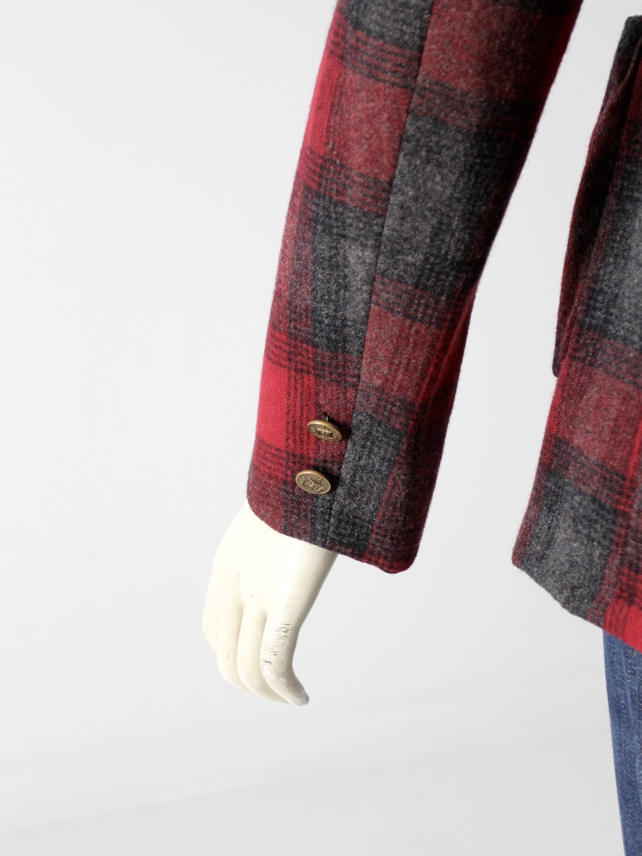 vintage 50s Merrill Woolens plaid wool blazer