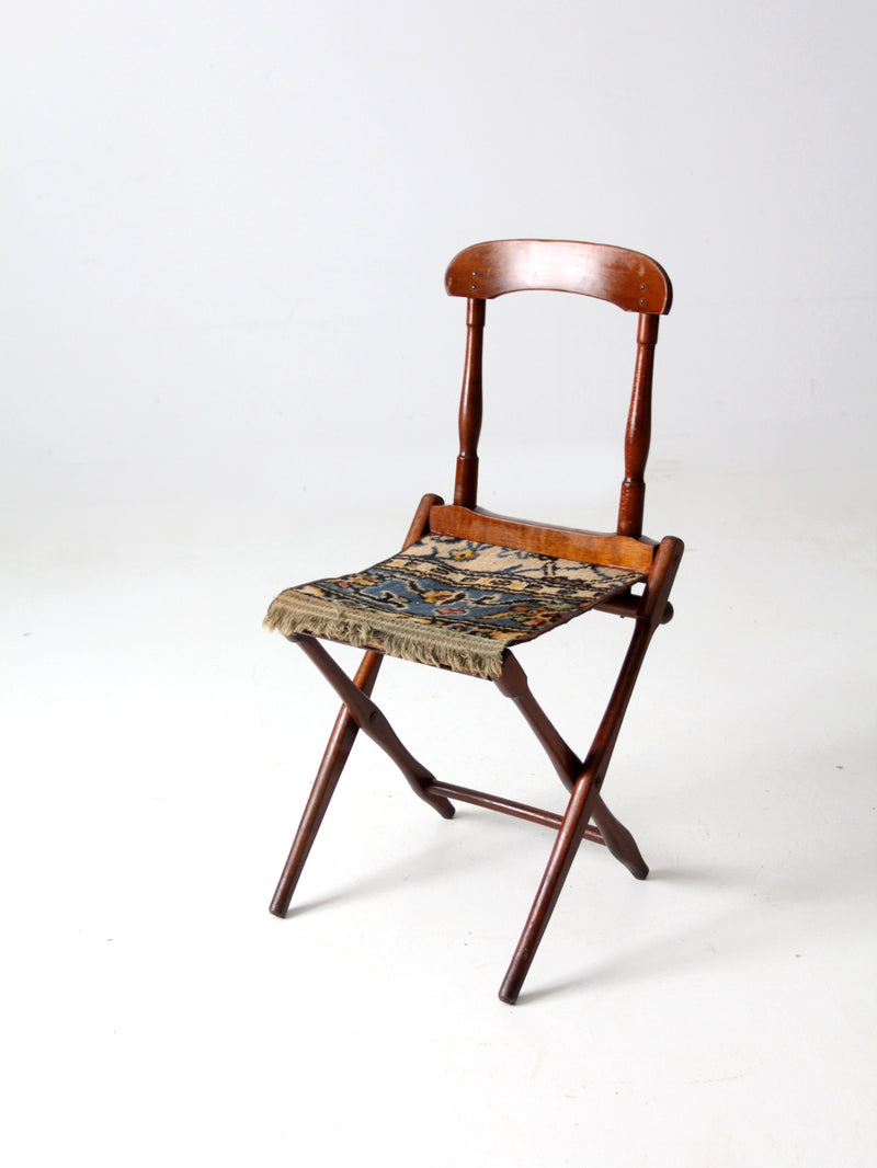 antique Civil War camp chair