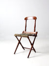 antique Civil War camp chair