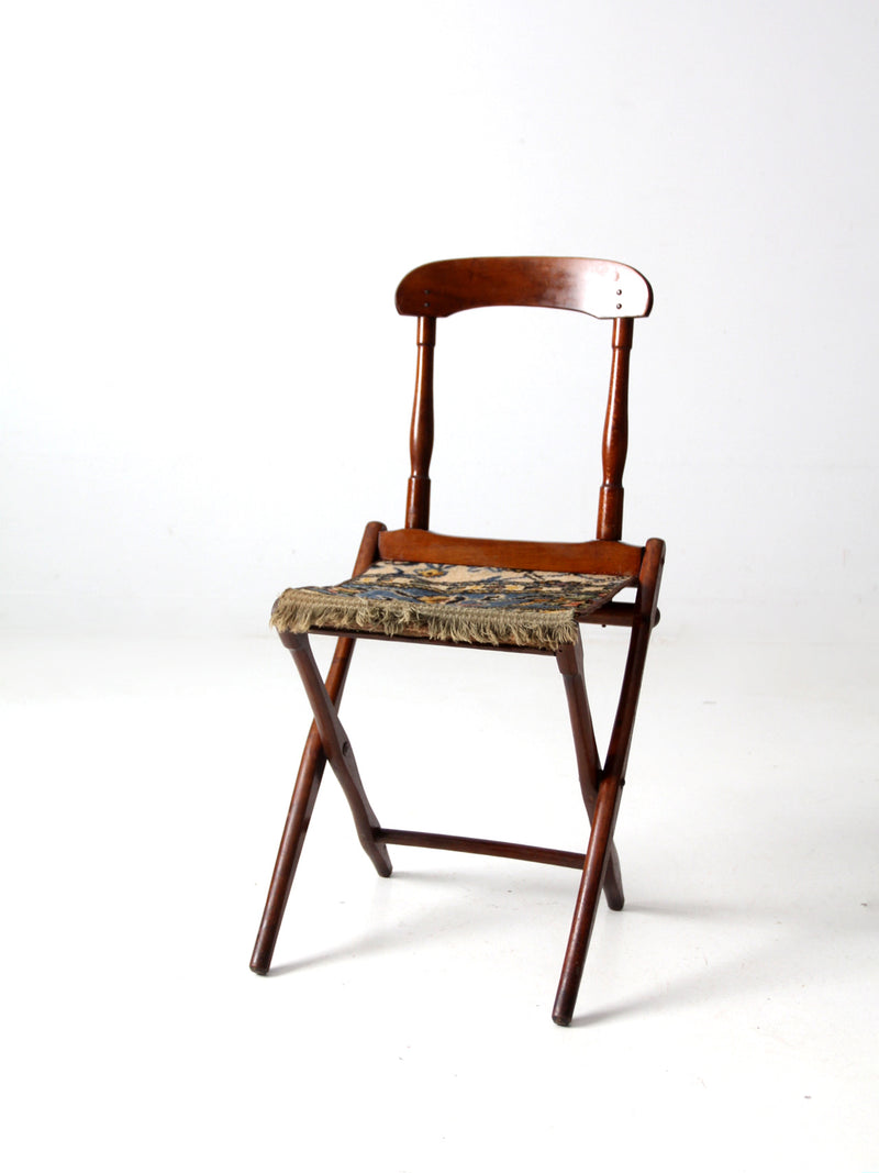 antique Civil War camp chair