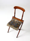 antique Civil War camp chair