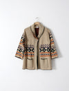 vintage 70s hippie wrap sweater