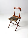 antique Civil War camp chair