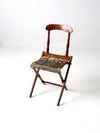 antique Civil War camp chair