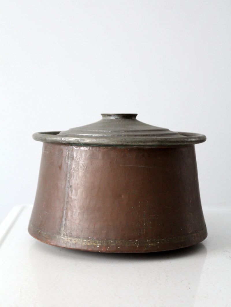 antique copper pot