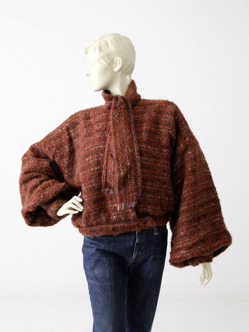 vintage 80s Nikos handwoven jacket