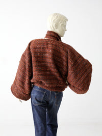 vintage 80s Nikos handwoven jacket