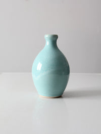 vintage studio pottery bottleneck vase