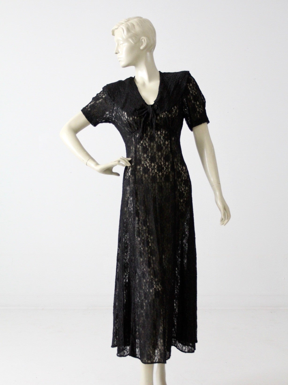 AMERI　Vintage　Antique Lace Dress / Black AMERI Vintage Antique Lace Dress / Black vintage 70s black