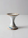 vintage studio pottery pedestal dish