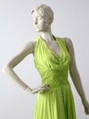 vintage 70s gauze halter dress