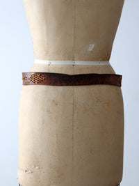 vintage 60s leather belt