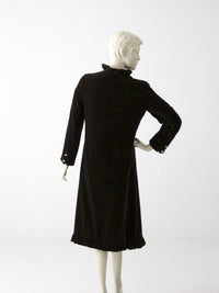 vintage 50s velvet opera coat by Miss Bergdorf