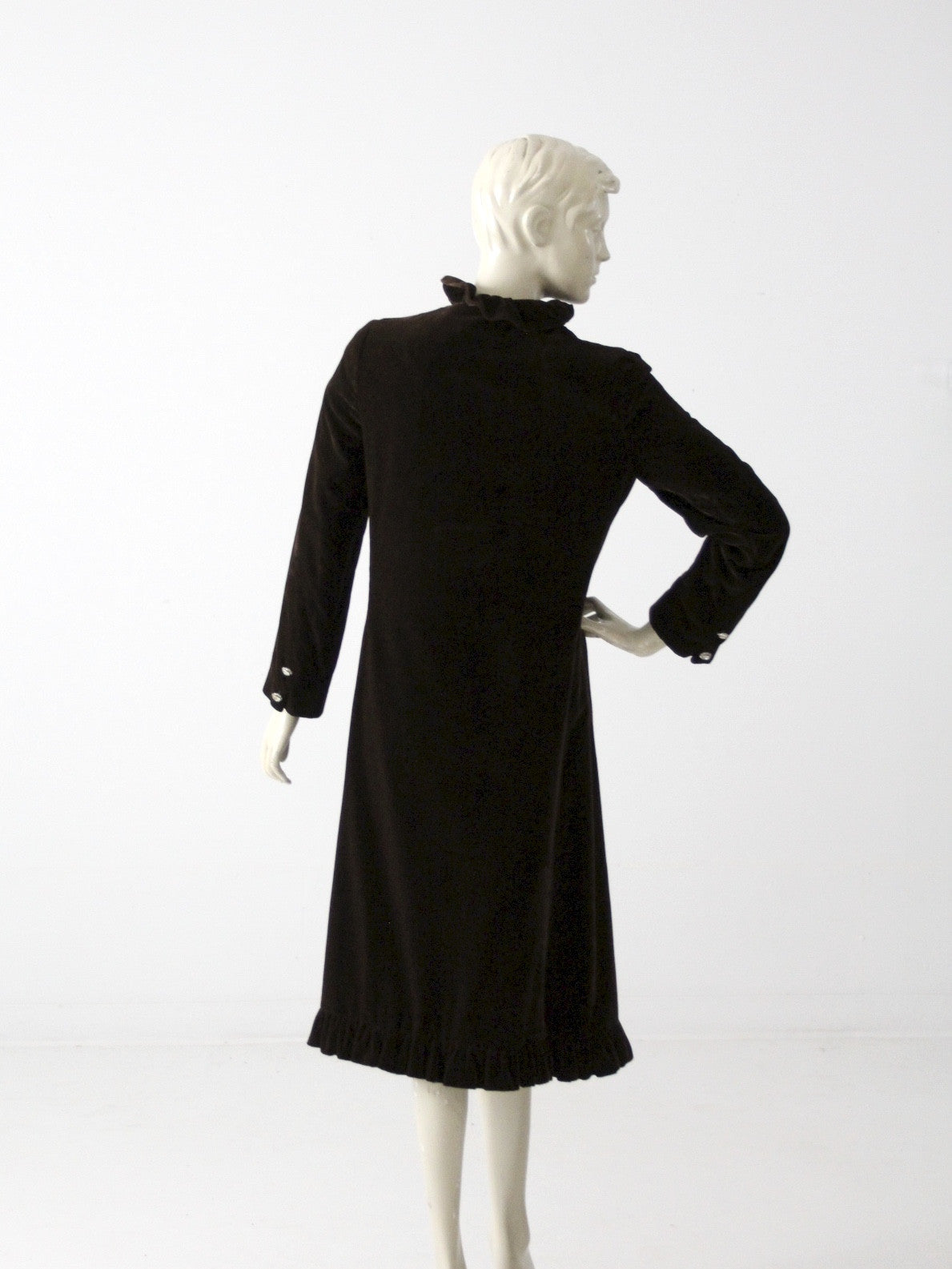 vintage 50s velvet opera coat by Miss Bergdorf