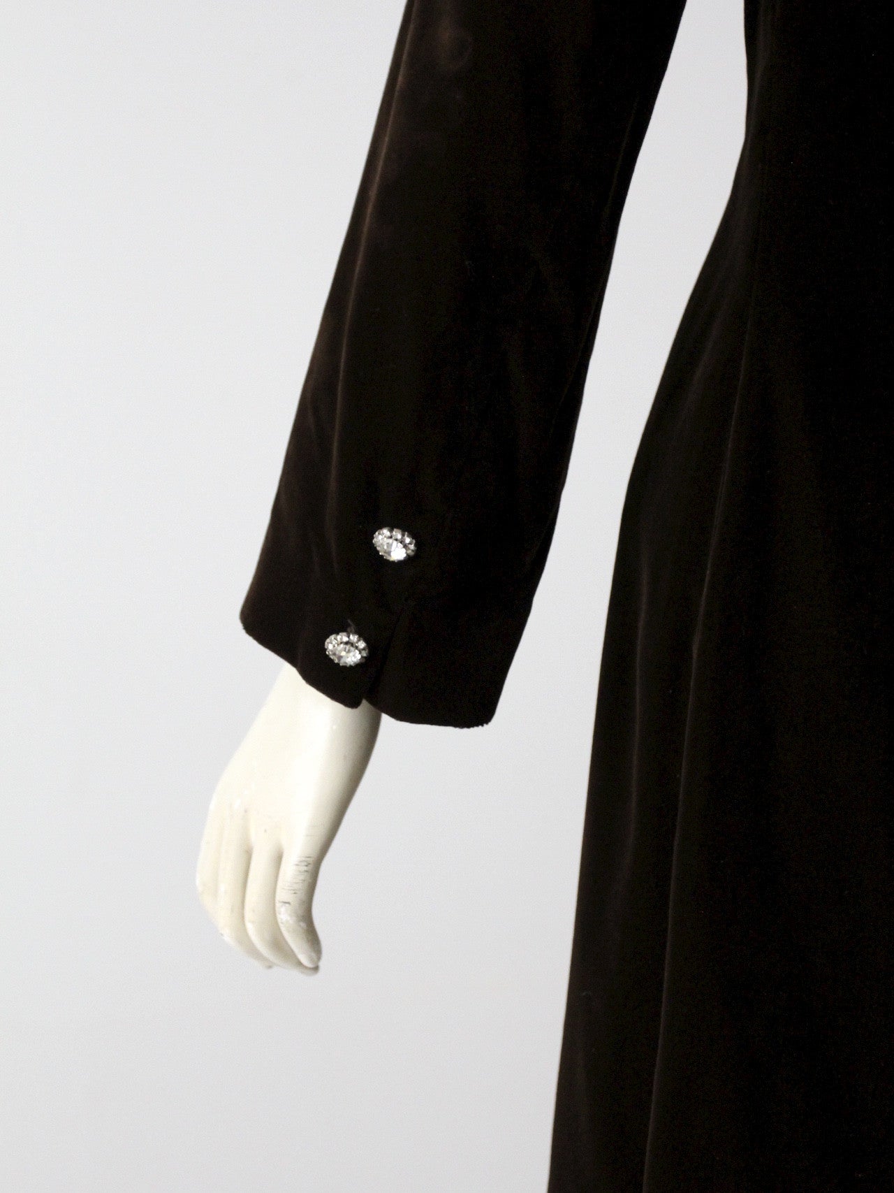 vintage 50s velvet opera coat by Miss Bergdorf