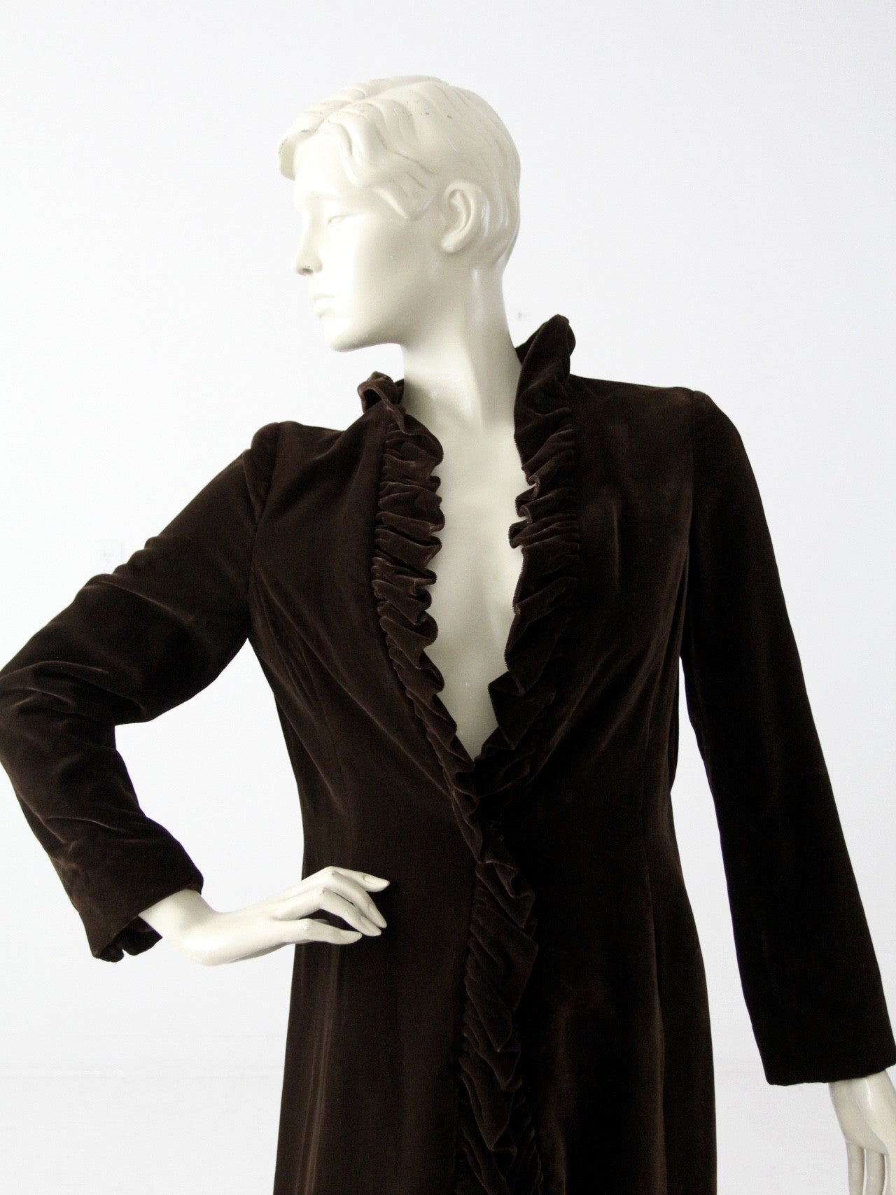 vintage 50s velvet opera coat by Miss Bergdorf