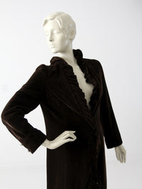 vintage 50s velvet opera coat by Miss Bergdorf