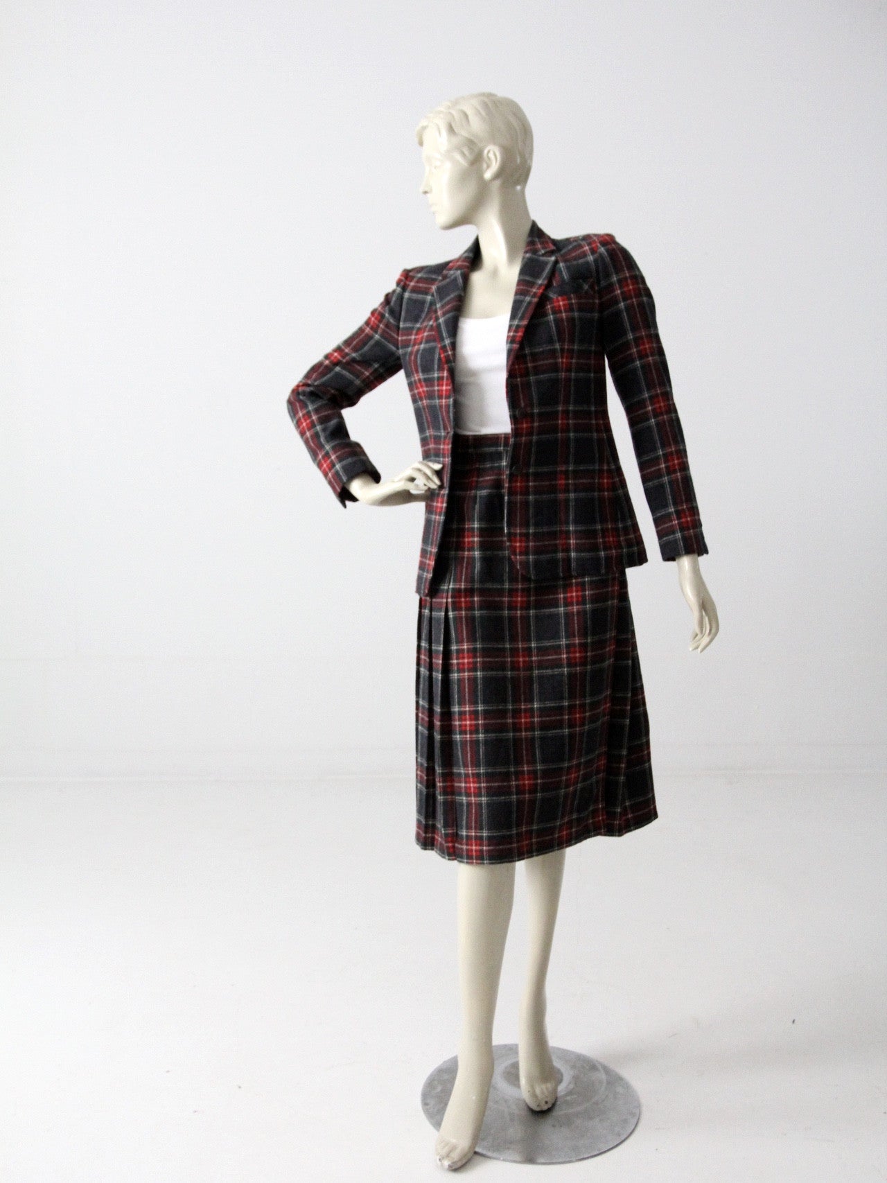 vintage 70s Young Pendleton wool skirt and blazer set – 86 Vintage