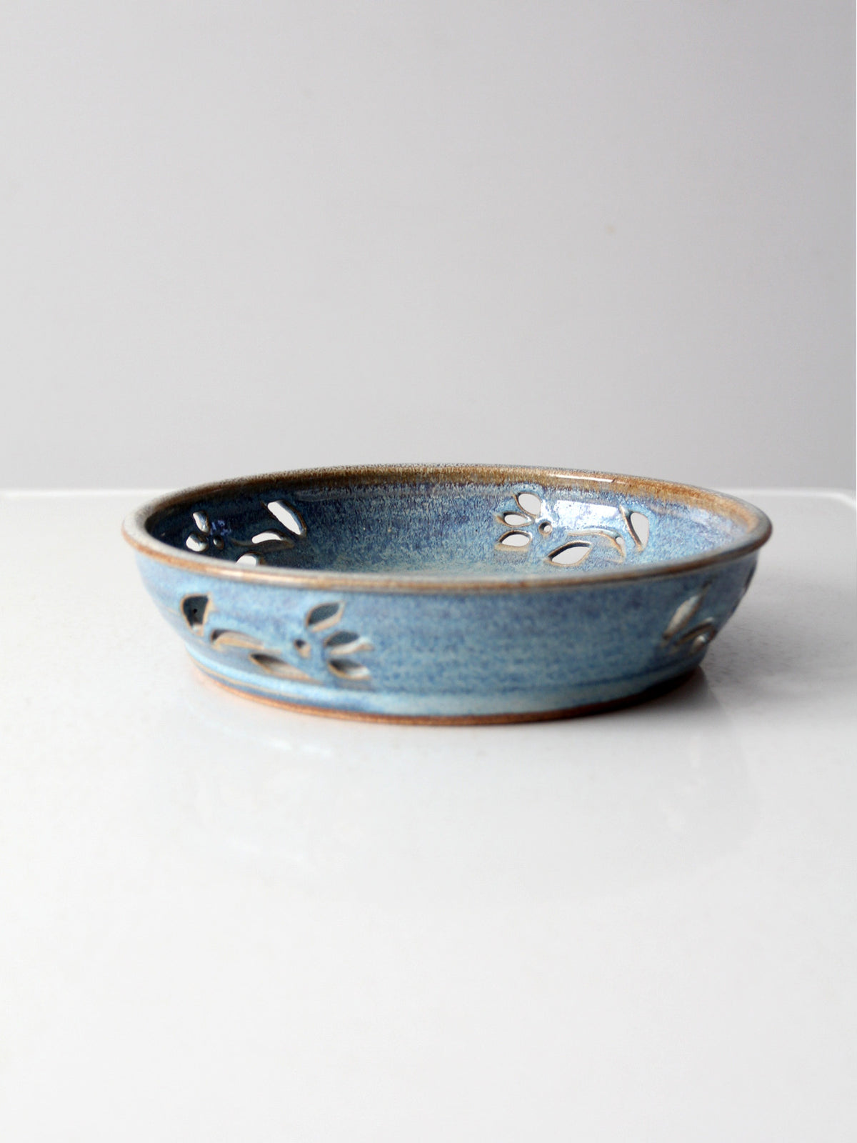 vintage studio pottery decorative tray