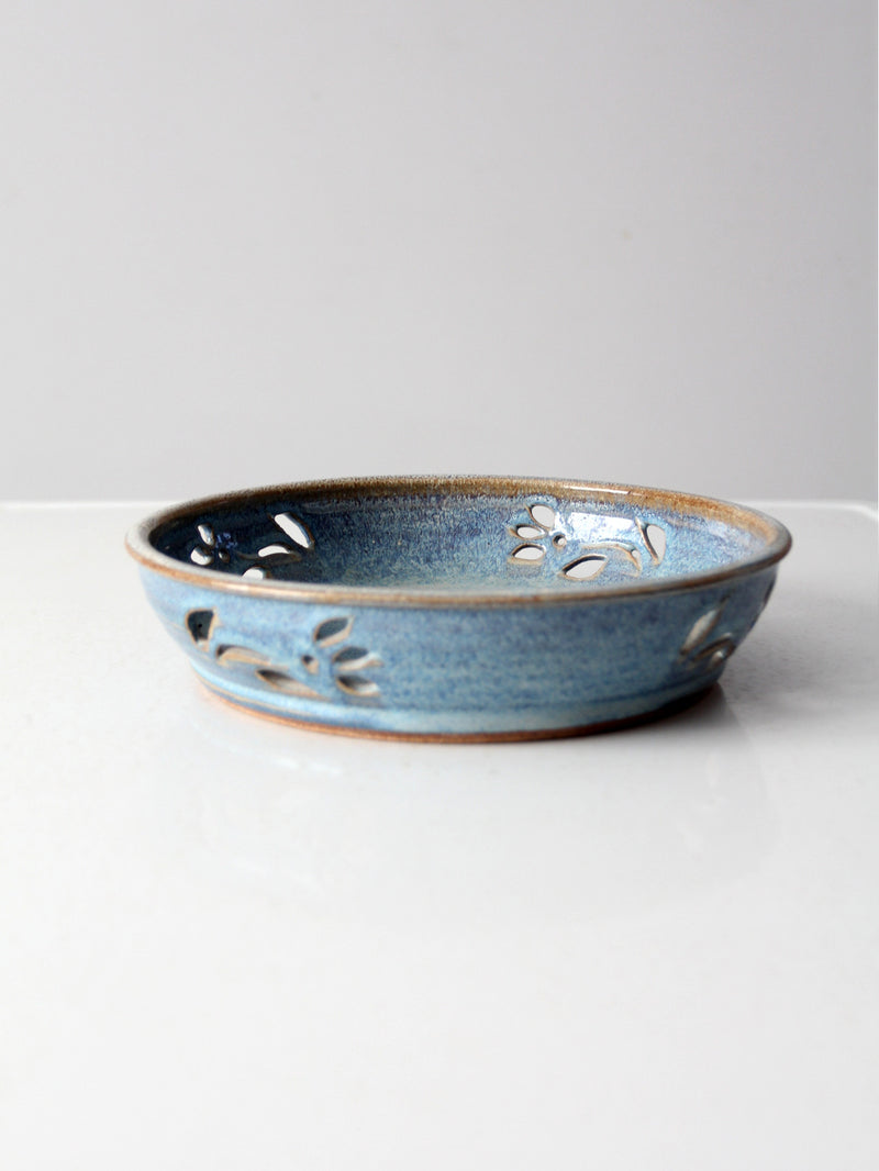 vintage studio pottery decorative tray