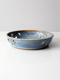 vintage studio pottery decorative tray