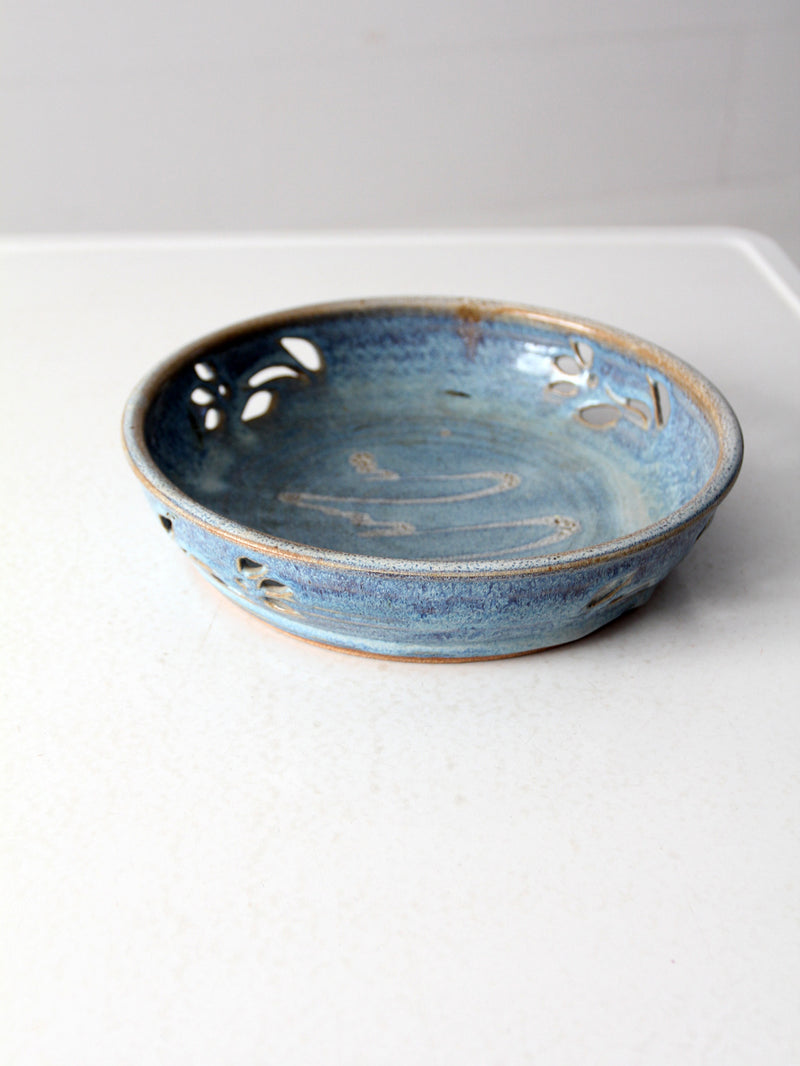 vintage studio pottery decorative tray