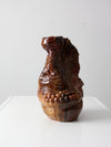 vintage free form studio pottery vase