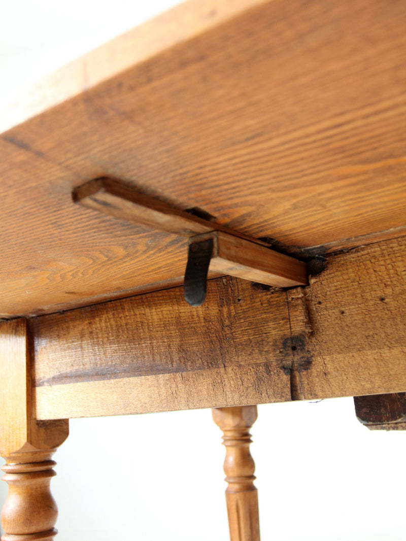 antique wooden drop leaf table