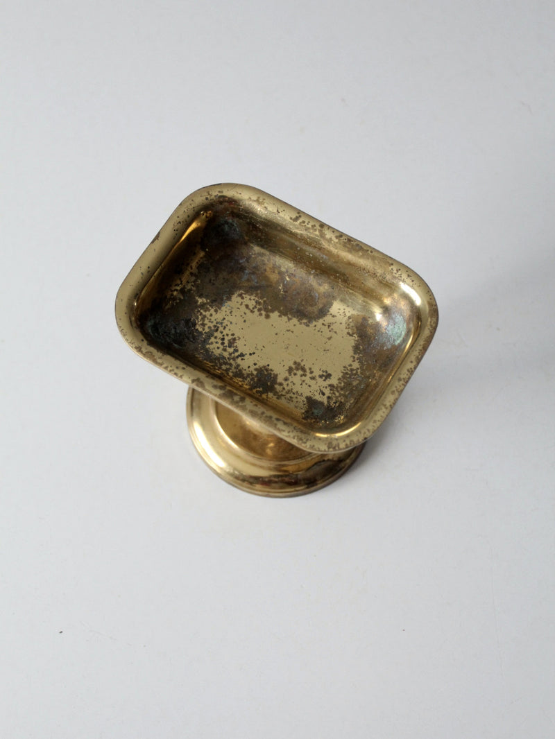 antique brass soap dish