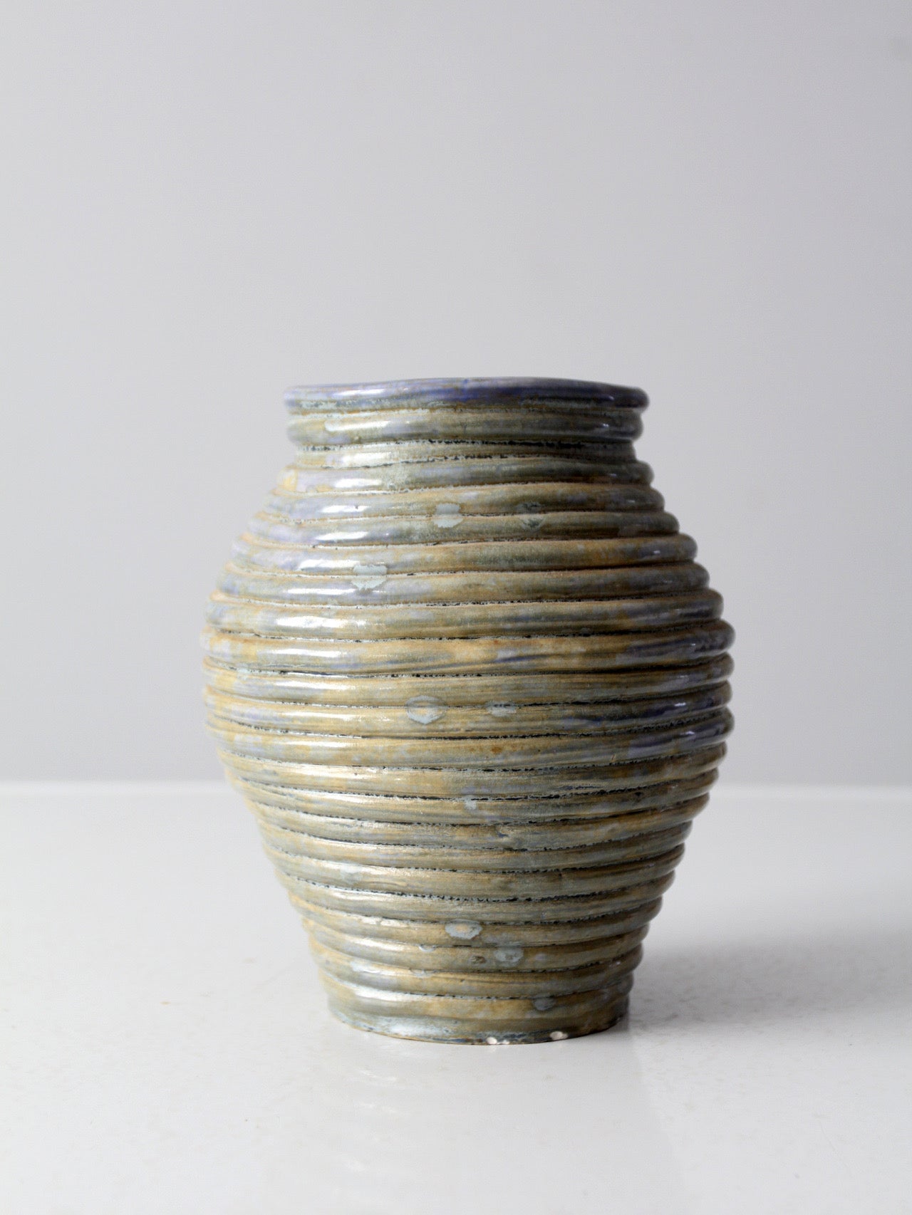 vintage studio pottery coil vase