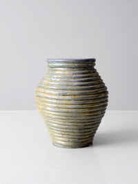 vintage studio pottery coil vase