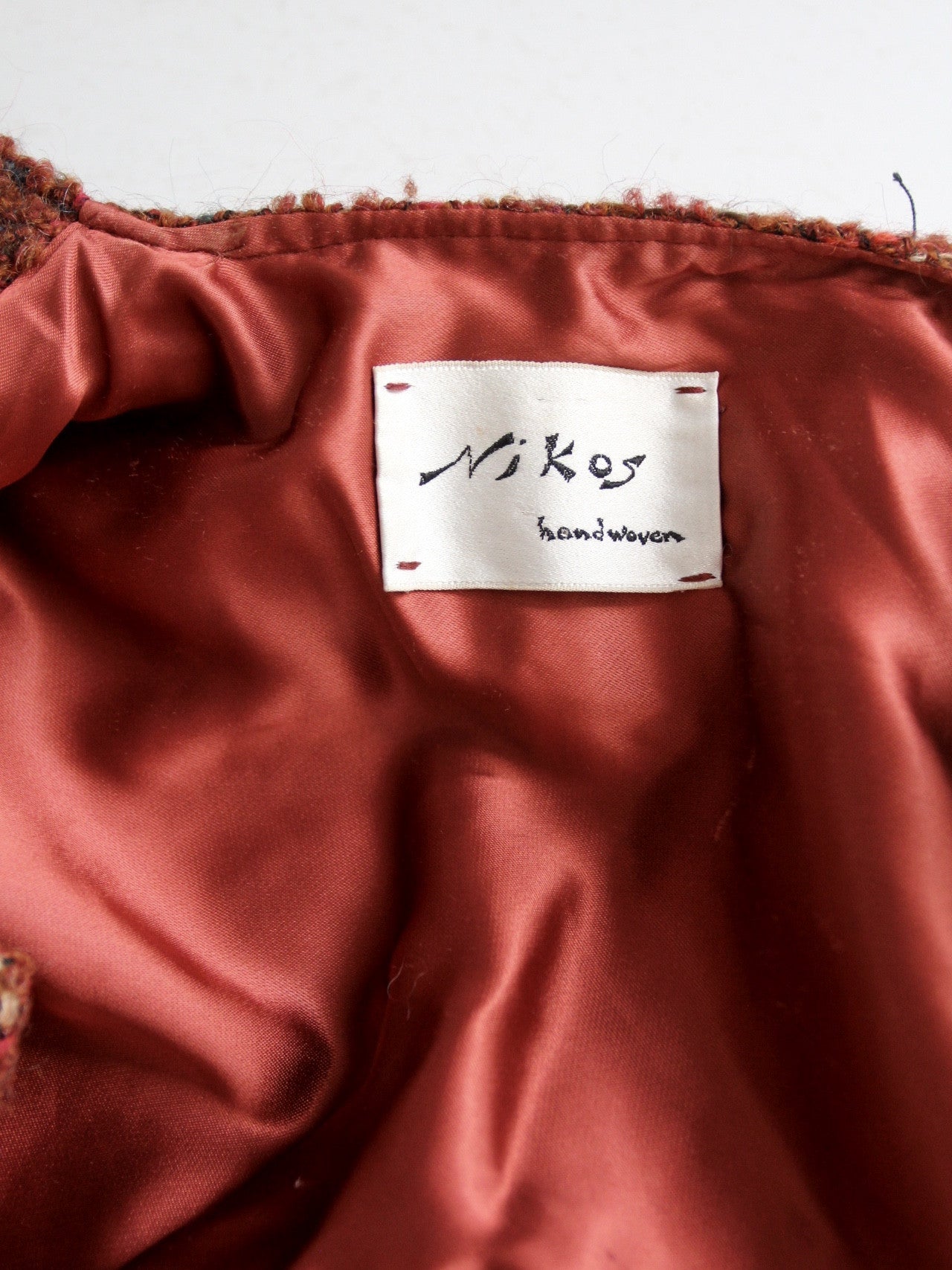 vintage 80s Nikos handwoven jacket
