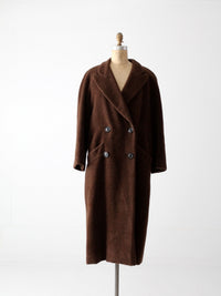 vintage Krizia mohair double breasted top coat