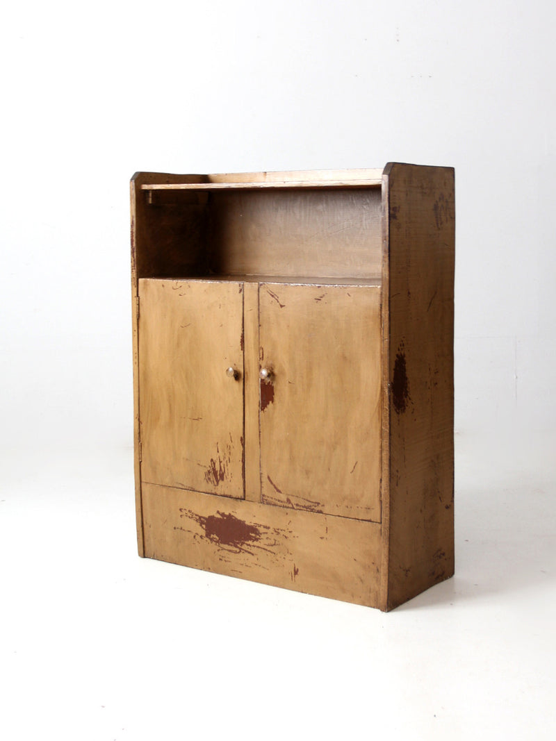 antique primitive cabinet