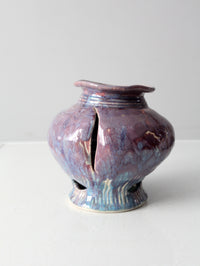 vintage abstract studio pottery vase