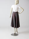 vintage 70s plaid wool skirt