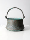 antique copper cauldron