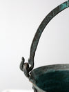 antique copper cauldron