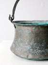 antique copper cauldron