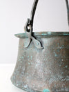 antique copper cauldron