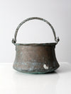 antique copper cauldron