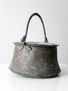 antique copper cauldron