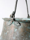 antique copper cauldron