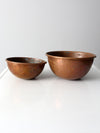 antique copper mixing bowls