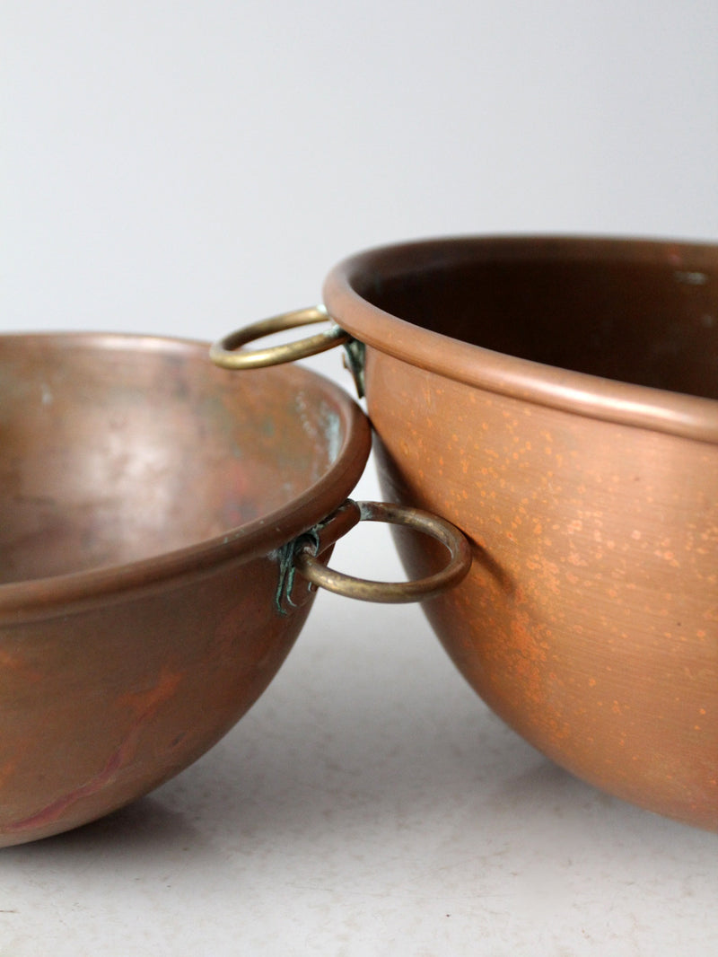 antique copper basin bowls set/3 – 86 Vintage