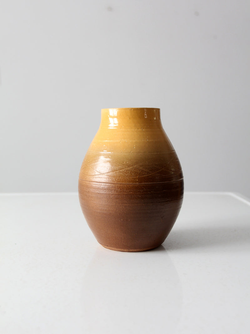 vintage studio pottery vase