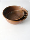 antique copper mixing bowls